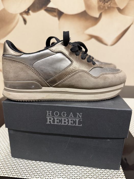 Кроссовки Hogan бежевые