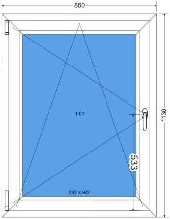 Okno PCV PVC 86x113 / 90x120 BIAŁE HIT cenowy PROMOCJA super cena!!!