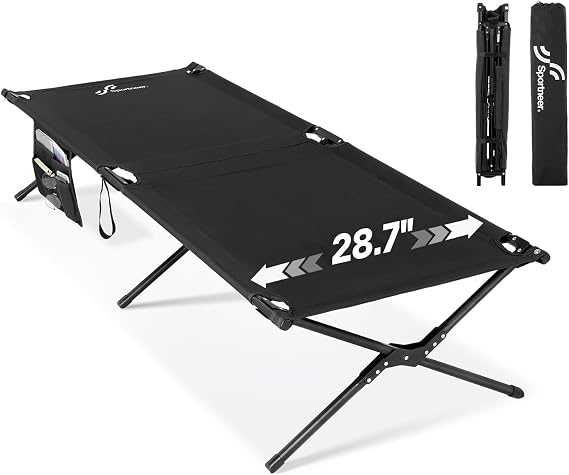 Sportneer Cama de campo dobrável
