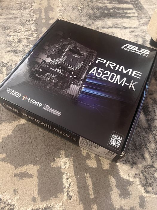 Повністью нова материнська плата ASUS PRIME A520M-K
