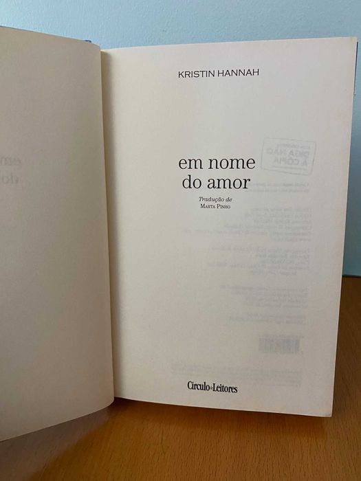 Em Nome do Amor - Kristin Hannah