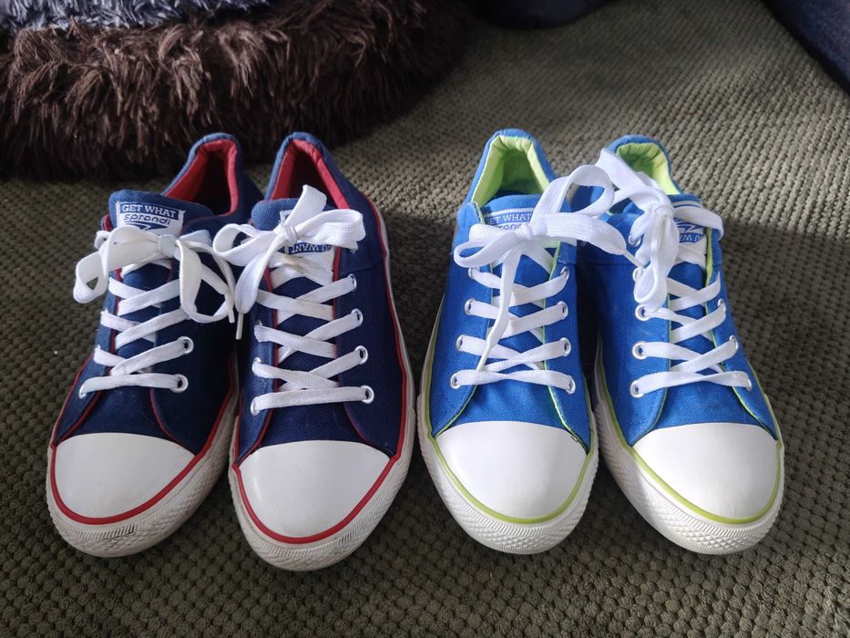 Damskie trampki w dwóch kolorach