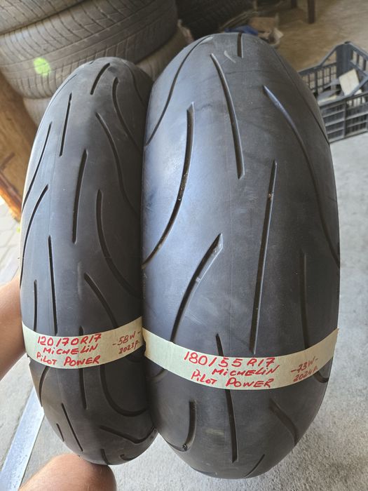 180/55R17 120 70 17 Michelin pilot power склад шин Kawasaki zx6r z800 z750 honda cb cbr600rr Suzuki gsx-r