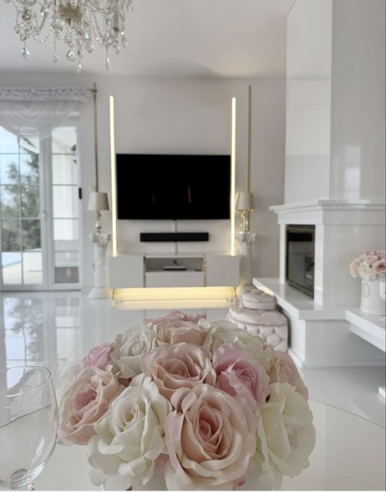 Lampa klosz glamour krusztal