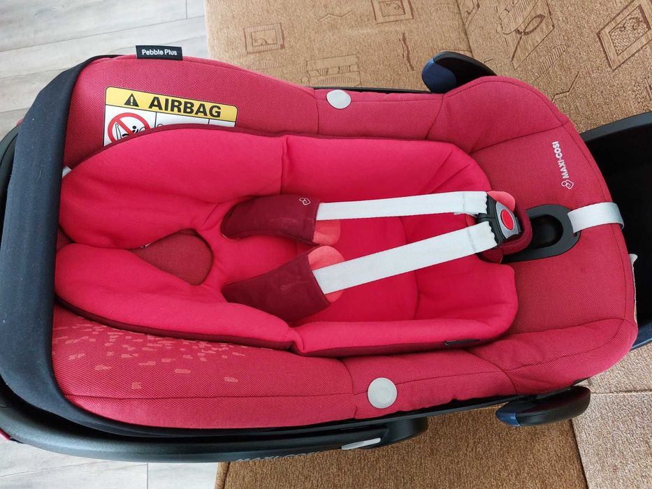 Nosidełko Fotelik 0-13 Maxi Cosi Pebble Plus + baza FamilyFix 2! BDB!