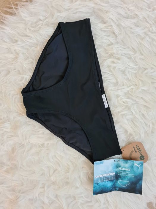 XA87 majtki strój kąpielowy czarne damskie puma S plażowe