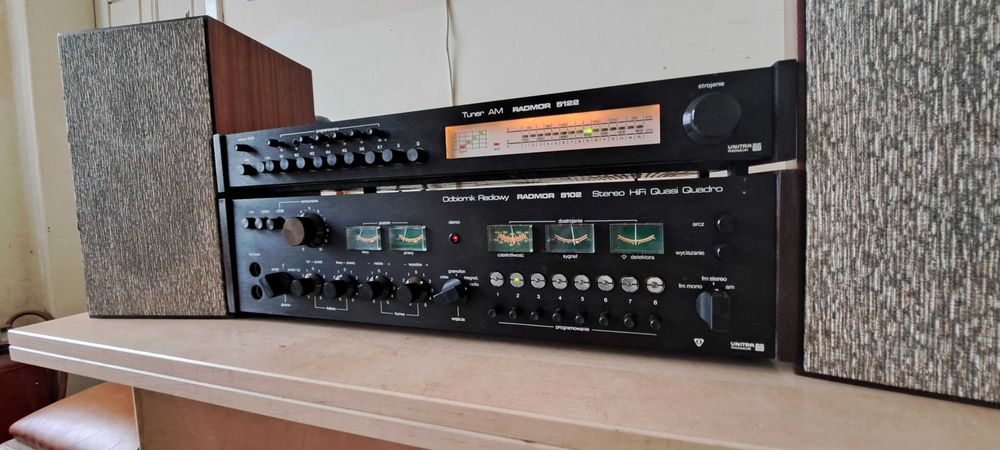 Amplituner RADMOR 5102, przestrojony po serwisie