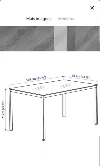 Mesa de Refeição + 4 cadeiras