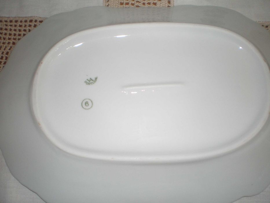 Serviço jantar vista alegre muito antigo com flores