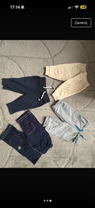 Paka ubranek dla niemowlaka r.62