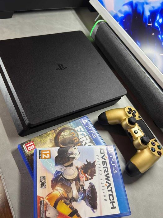 PlayStation 4 Slim 500GB – Silencioso, Otimizado e Pronto para Jogar