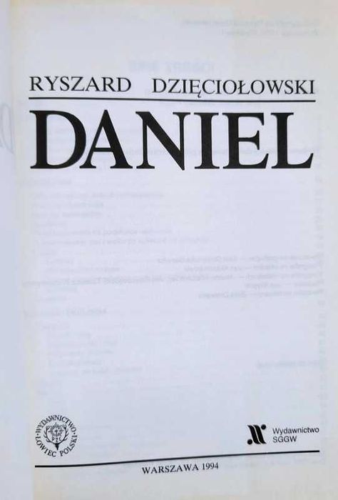 Ryszard Dzięciołowski - Daniel (miękka)