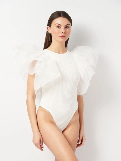 Zara Фірмовий боді, комбідрес в рубчик