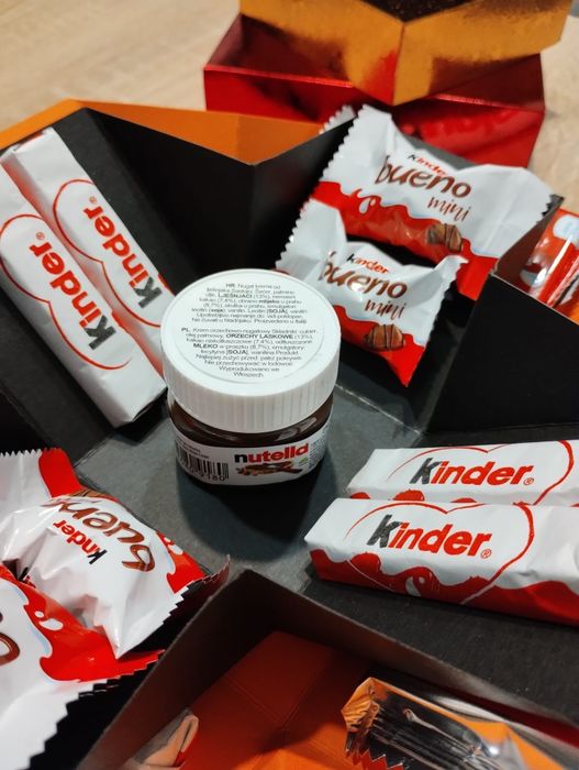 Exploding box Kinder z mini nutellą