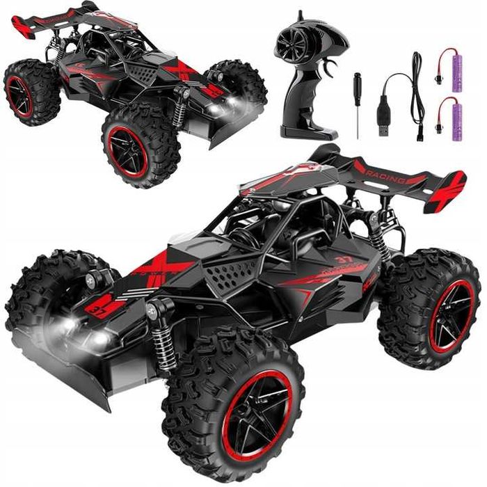 Samochód zdalnie sterowany terenowy rc dla dzieci 2,4ghz 2 akumulatory