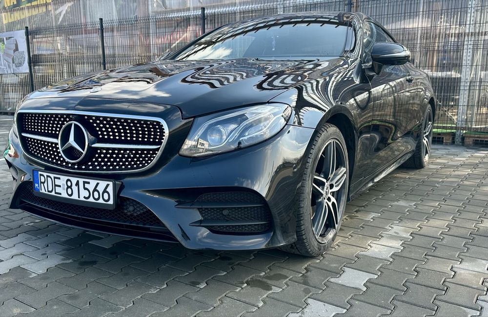 Mercedes e coupe 220d 4 matic salon PL  cesja leasing faktura 23%
