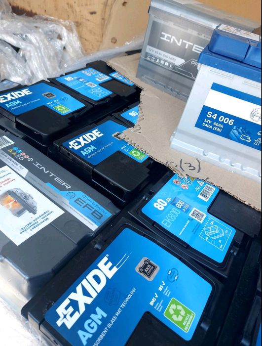 Продам акумулятори Exide 70, 80,95,105 AGM, Ista,Inter