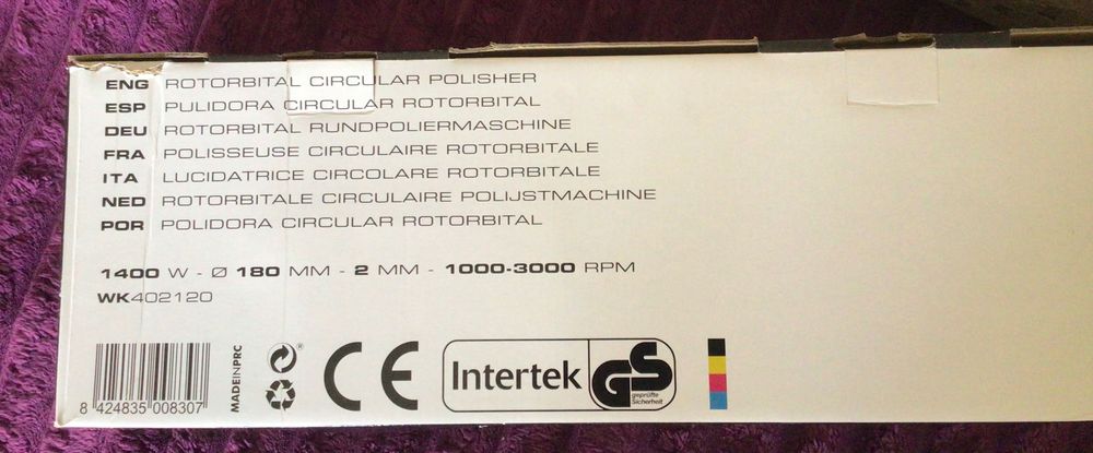 Máquina de polir nova