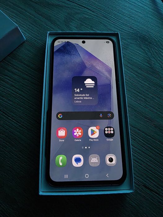 Samsung A55 Azul 128GB com caixa