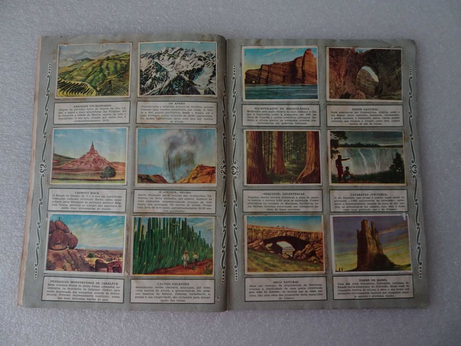 Caderneta de cromos Maravilhas do Mundo (Álbum I - Faltam 37 cromos)