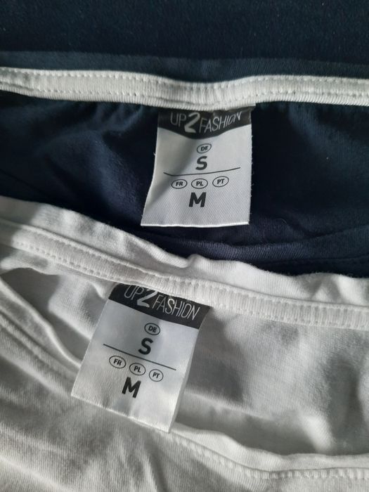 2 koszulki ciążowe z długim rękawem rozmiar M