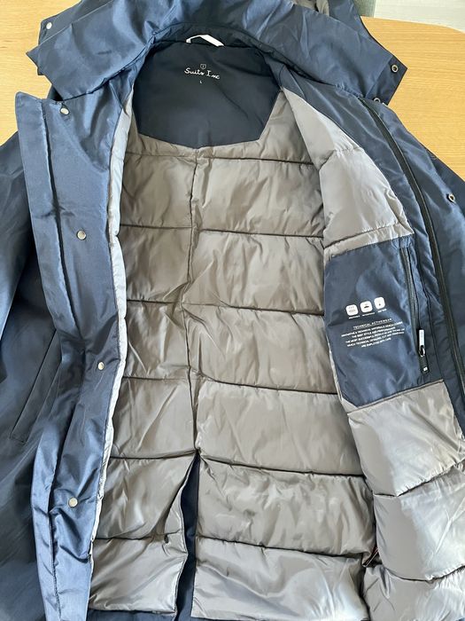 Parka técnica Azul com capuz Suits Inc Tamanho L