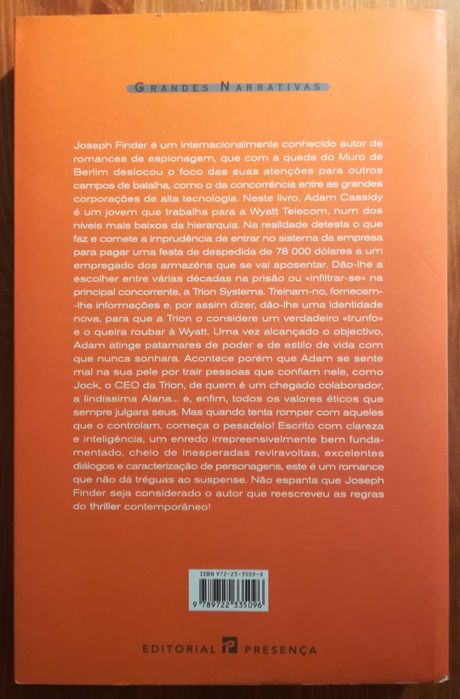 Livro - Paranoia - Joseph Finder