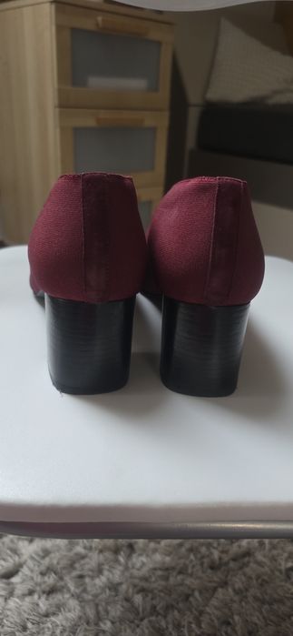 Bordowe botki, firma Mascaro, rozmiar 39