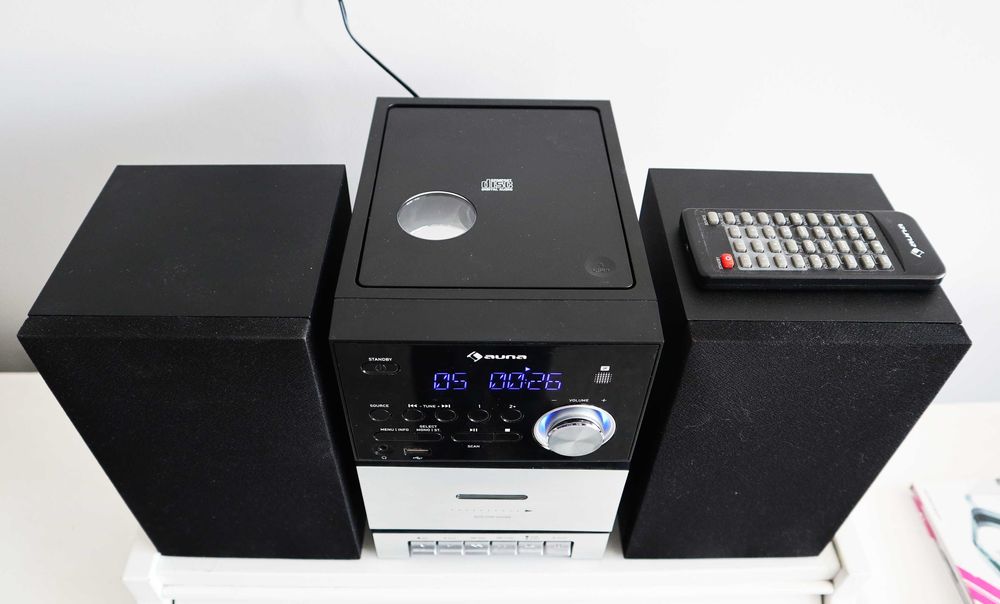 Новый Музыкальный центр Auna MC-40 DAB, FM/DAB+, Bluetooth, CD, USB, пульт