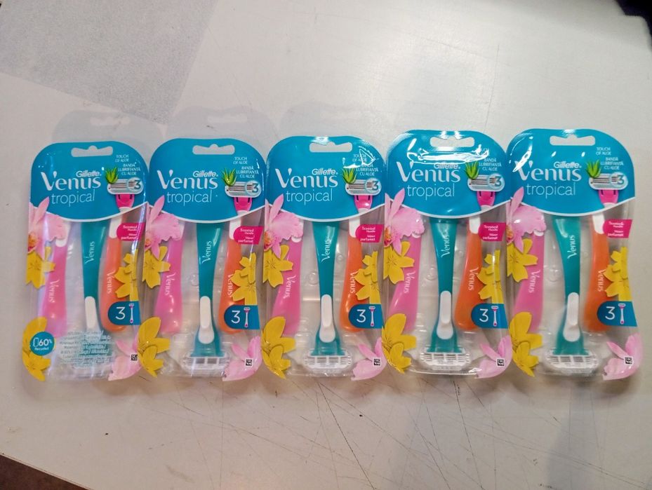 Gillette Venus Tropical 15szt. 5opk. Maszynki do golenia 100% Orginał