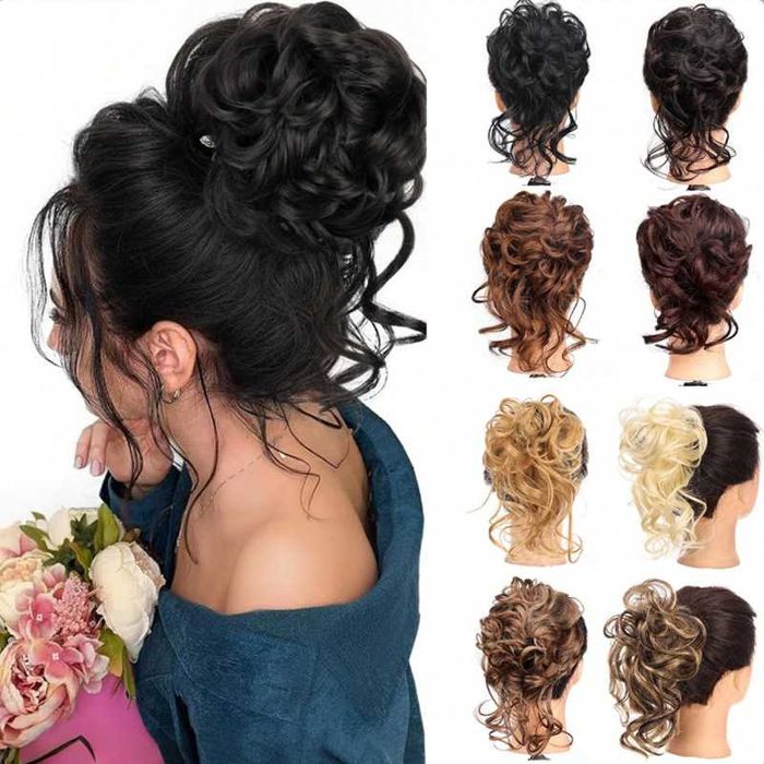 Шиньйон  пучок накладка волосся на гумці