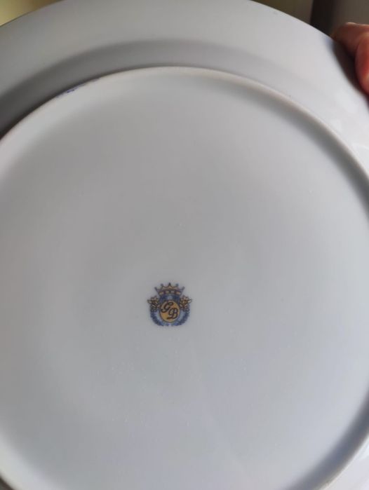 Bule de chá e Prato de Bolo Coleção GB