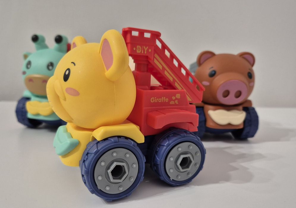 Машинки тваринки на шурупах з відкруткою