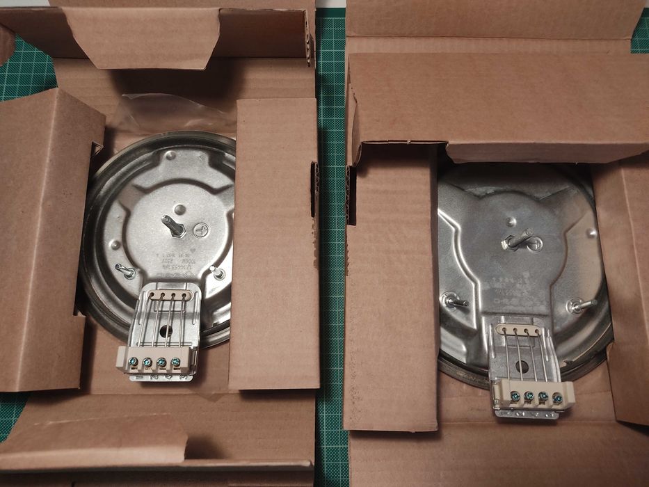 Placas de Aquecimento Elétricas - 1000W e 1500W - Novas