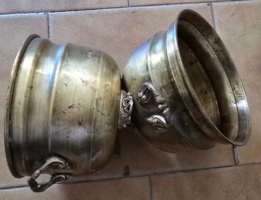 Bule cobre e vasos