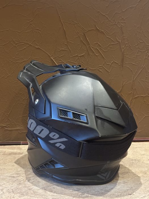 Kask raven airborne evo m + gogle 100%