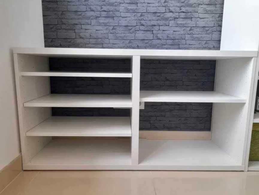 Móvel Ikea BESTÅ + 4 Prateleiras Extras s/ fundo