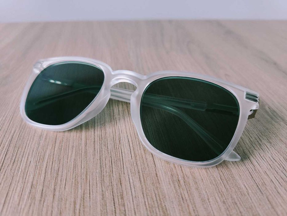 Okulary przeciwsłoneczne | Zielone szkiełka | Matowe oprawki
