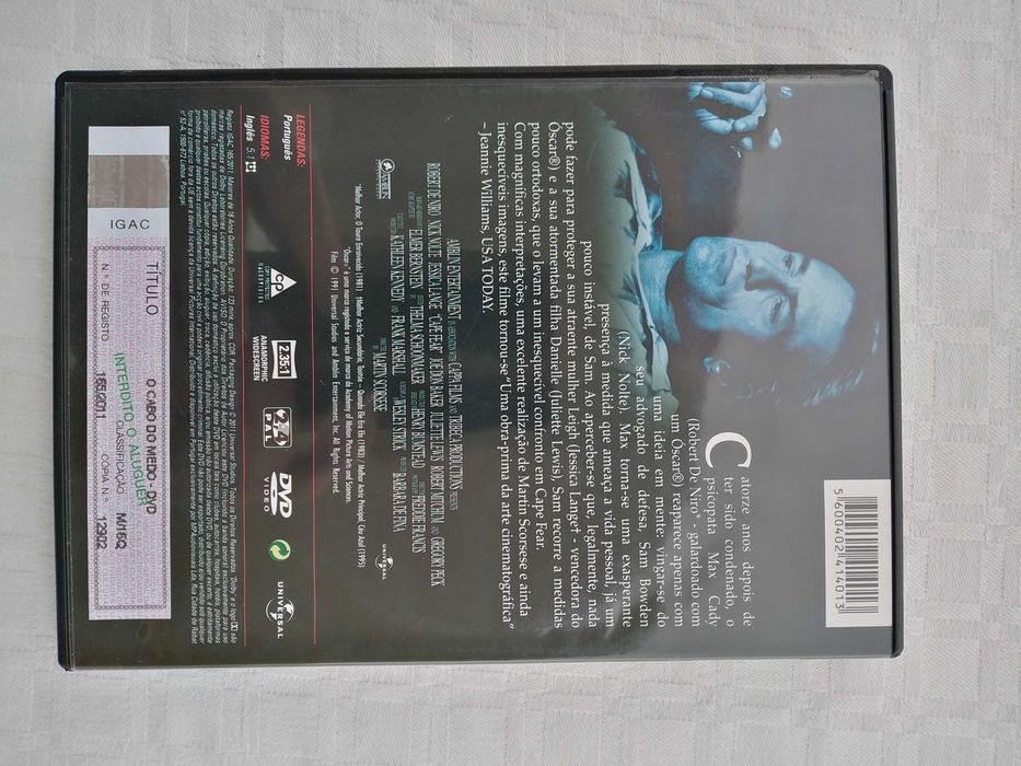 DVD, O Cabo do Medo, Usado