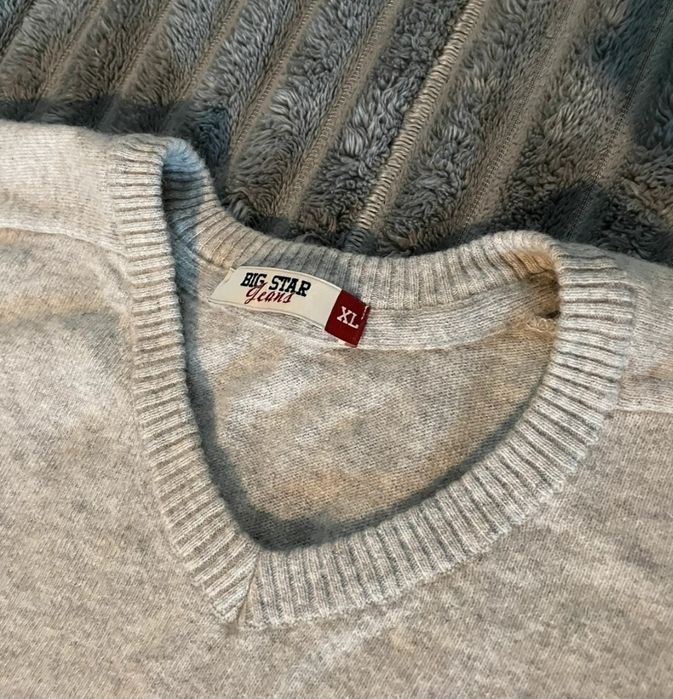 Sweter męski Big Star wełna jagnięca