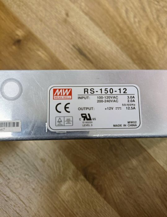 Zasilacz MEAN WELL RS-150-12, 12V 150W