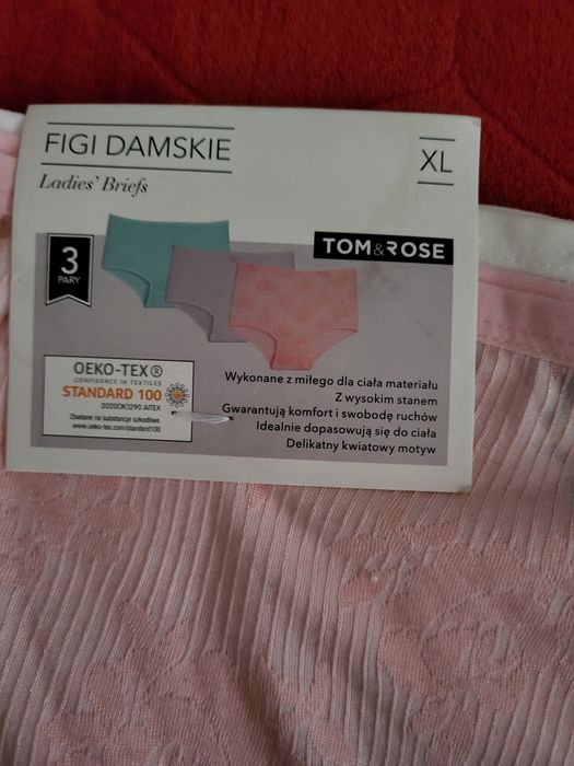 3 pak Figi damskie XL Tom&Rose
