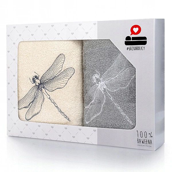 Komplet Ręczników 2 sztuki na Prezent Frotte 70x140 Luba