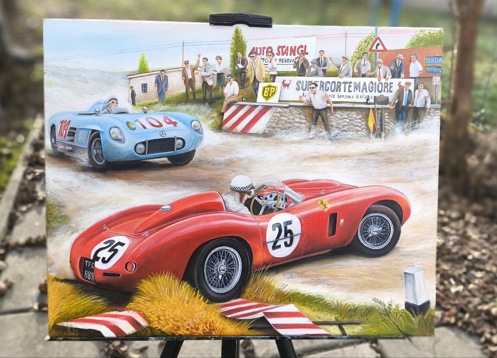 Декор, картини, автомобіль, мерседес