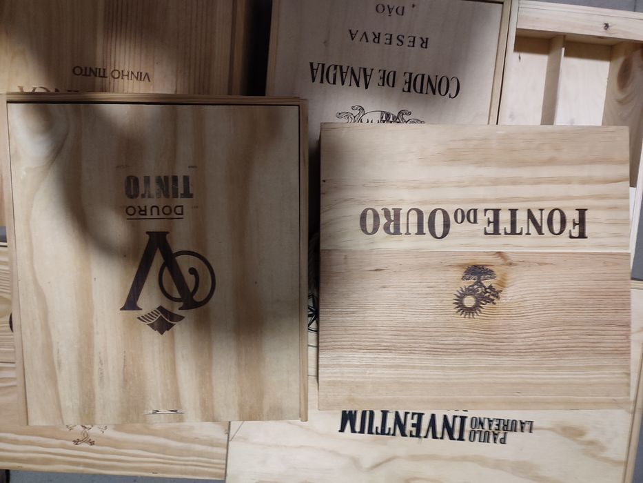 5 Conjuntos de caichas de madeira maciça