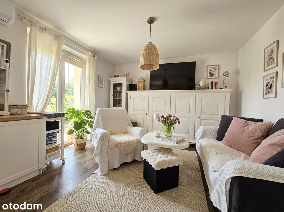 Przytulne mieszkanie 49,5 m² z ogrodem 230 m² i miejscem parkingowym