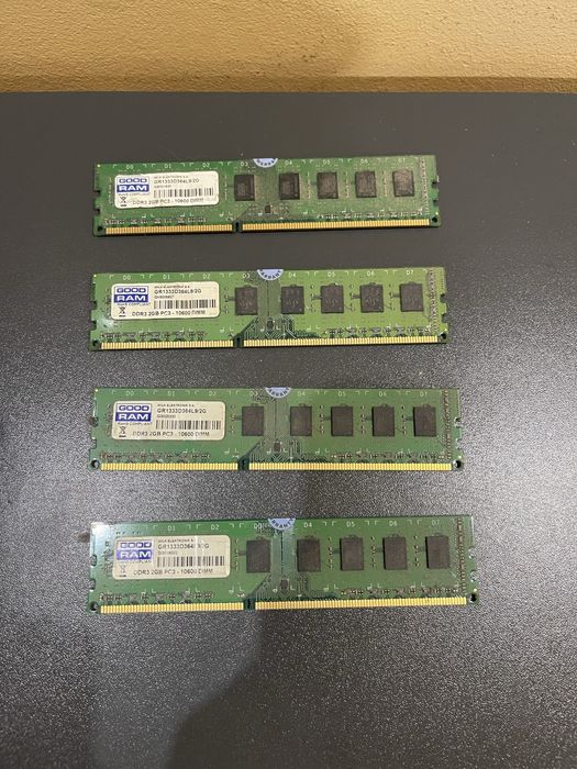 Intel Core i5-3570, Gigabyte Radeon hd 6670, ОЗУ 8 гб по 2 плашки