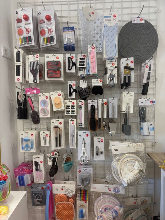 Expositor de produtos parede