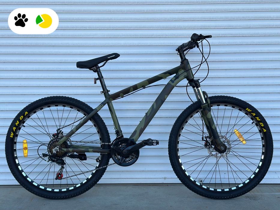 Горний алюмінієвий велосипед 29" камуфляж (є різні розміри та кольори)