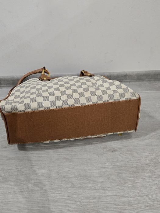 Louis Vuitton klasyczna brązowa elegancka torebka do ręki duza